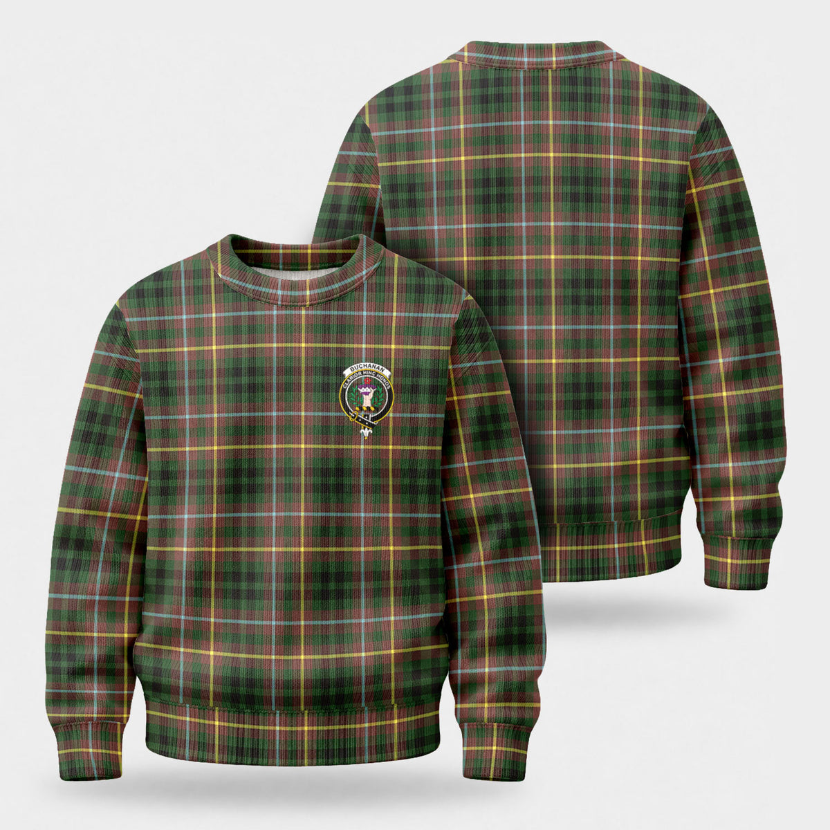 Buchanan Hunting Tartan Crest Sweater