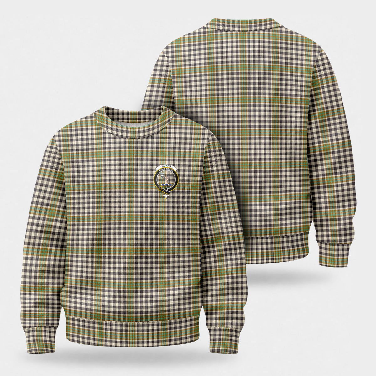 Burns Check Tartan Crest Sweater