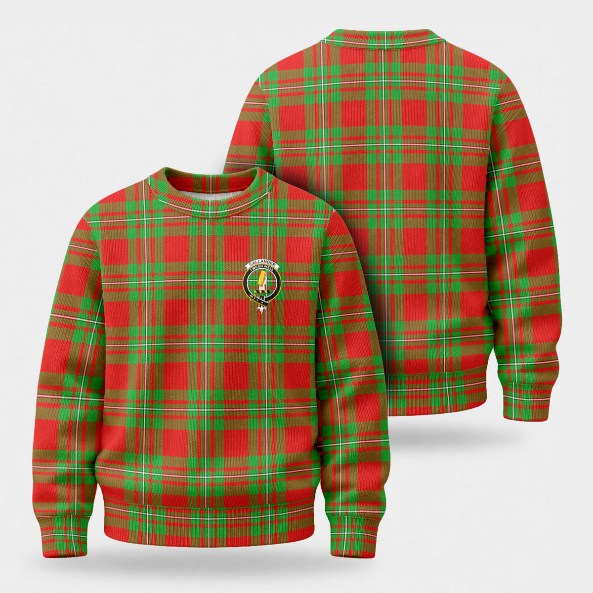 Callander Tartan Crest Sweater