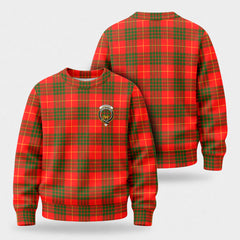 Cameron Modern Tartan Crest Sweater