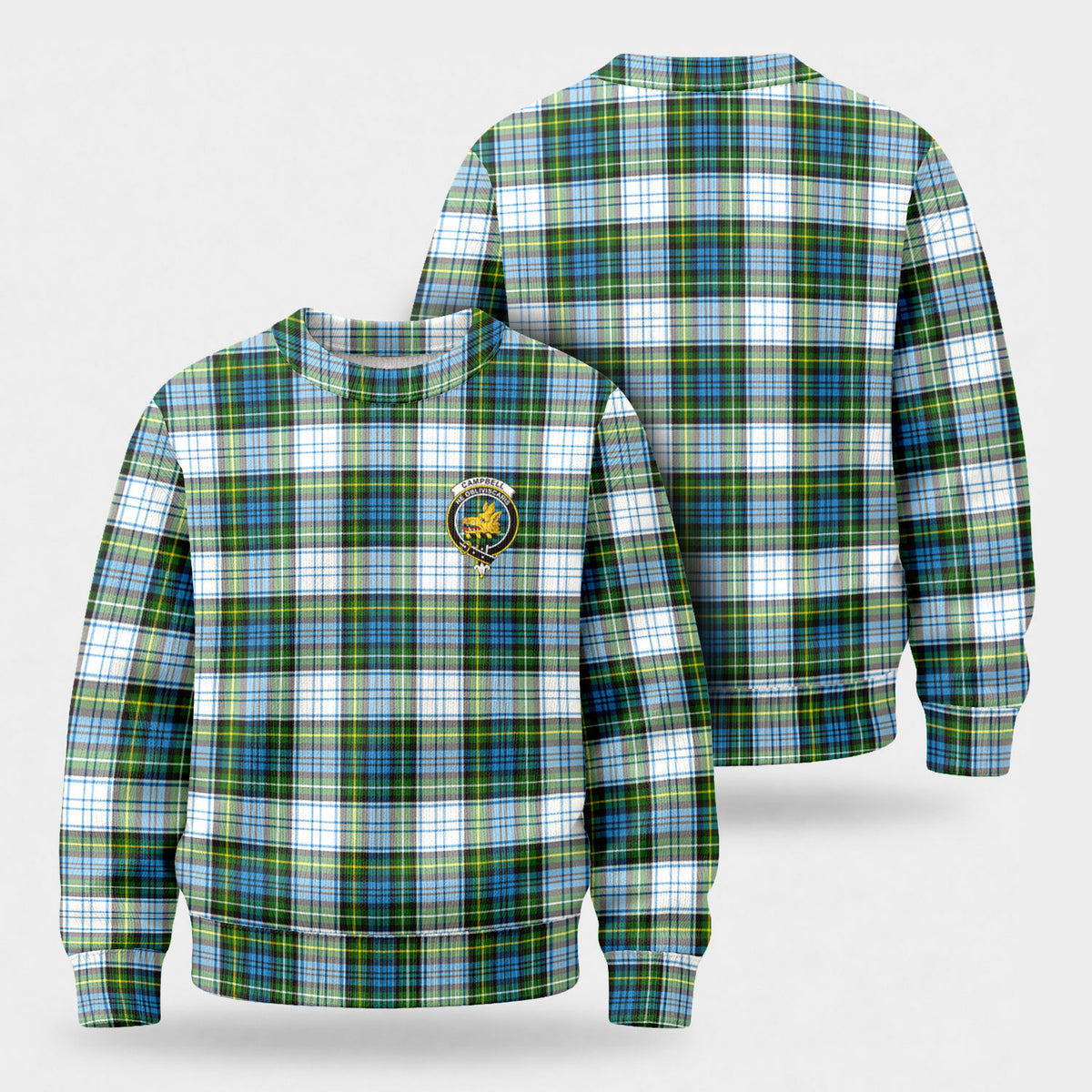 Campbell Dress Tartan Crest Sweater
