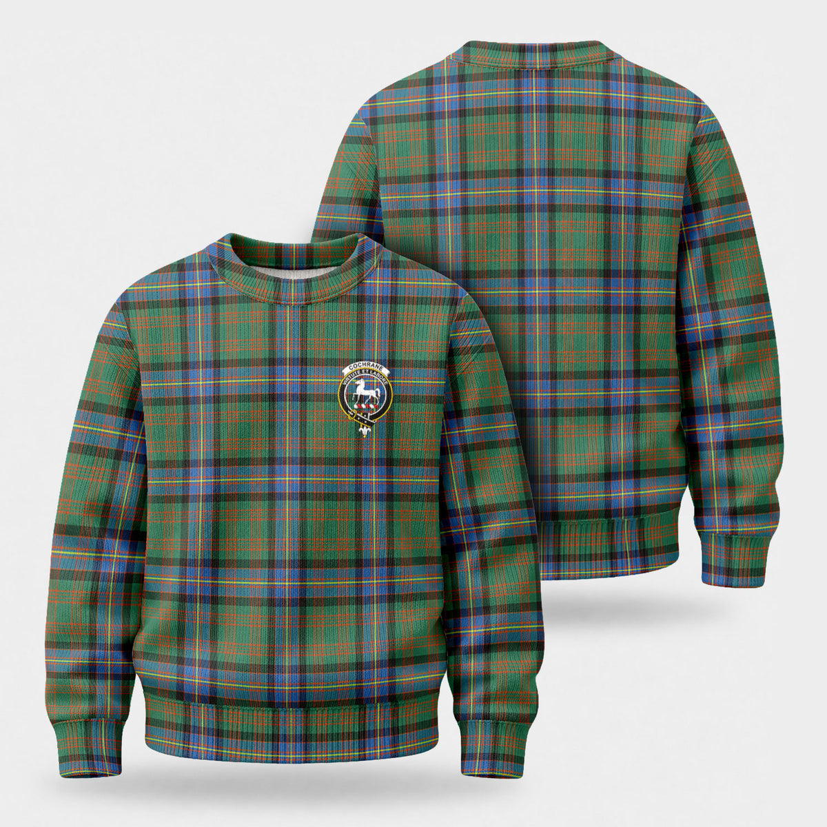 Cochrane Ancient Tartan Crest Sweater