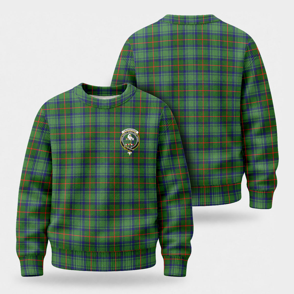 Cranstoun Tartan Crest Sweater