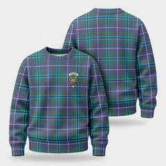 Douglas Modern Tartan Crest Sweater