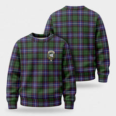 Galbraith Modern Tartan Crest Sweater