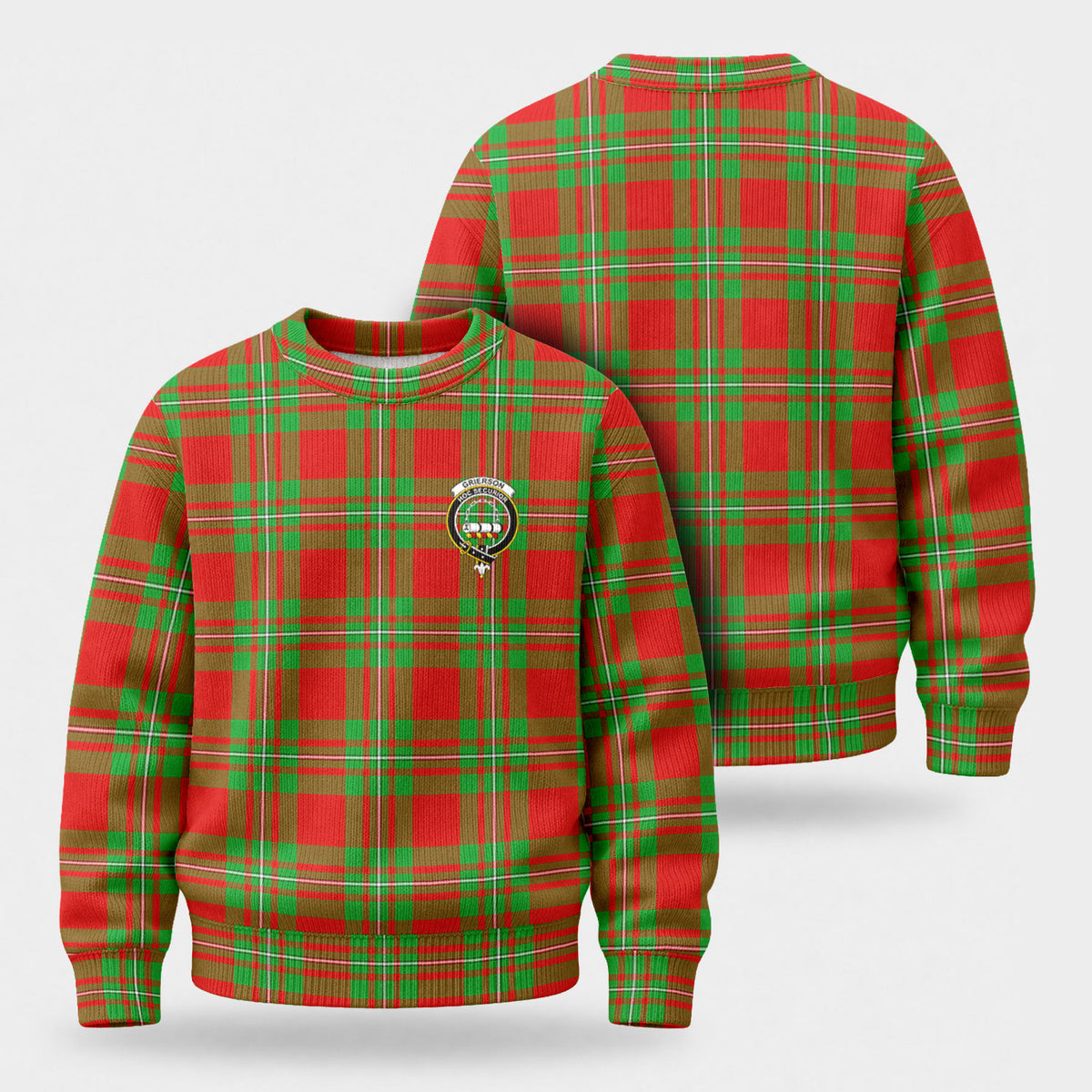 Grierson Tartan Crest Sweater