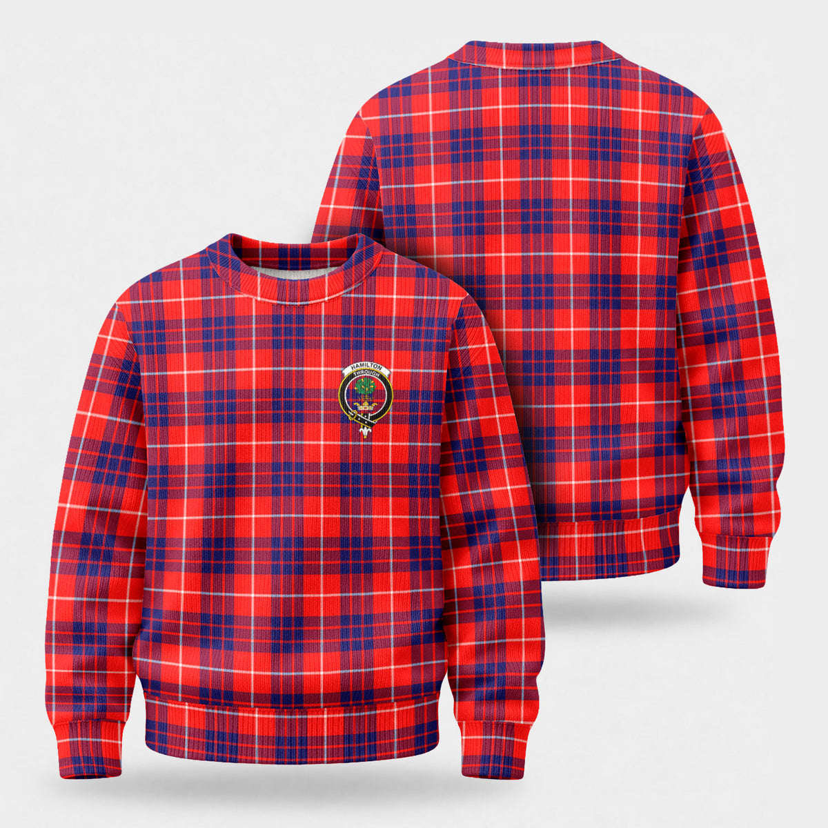 Hamilton Modern Tartan Crest Sweater