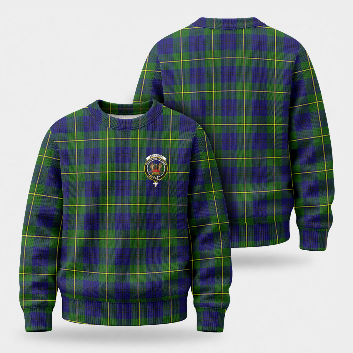Johnston of Caskieben Tartan Crest Sweater