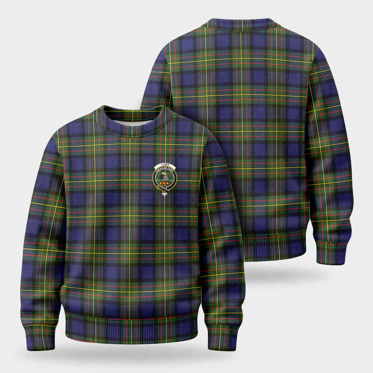 Laws Tartan Crest Sweater