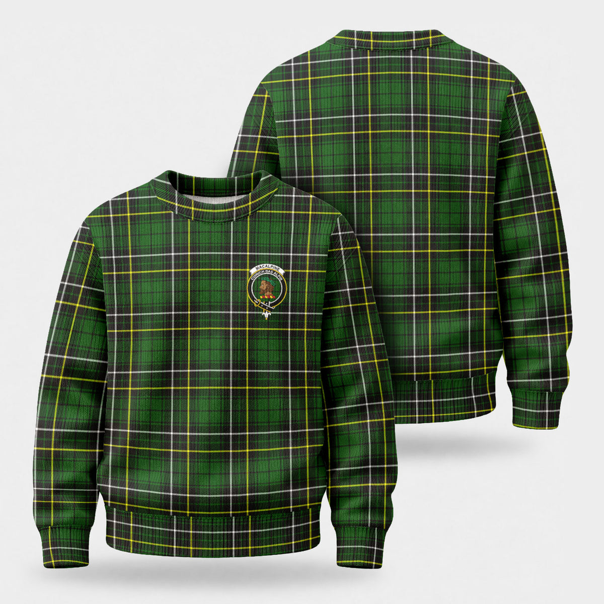 MacAlpine Modern Tartan Crest Sweater