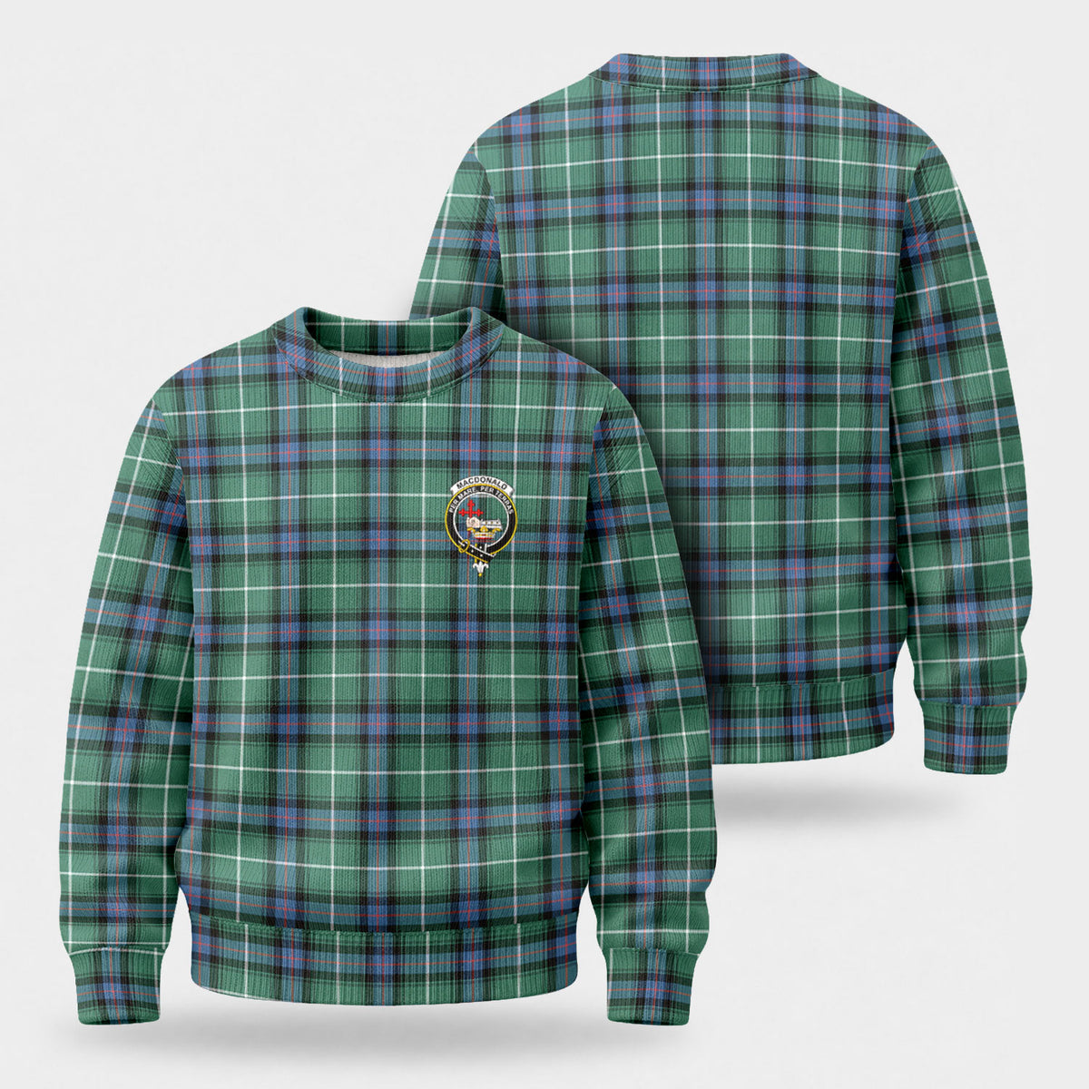 MacDonald of the Isles Hunting Ancient Tartan Crest Sweater