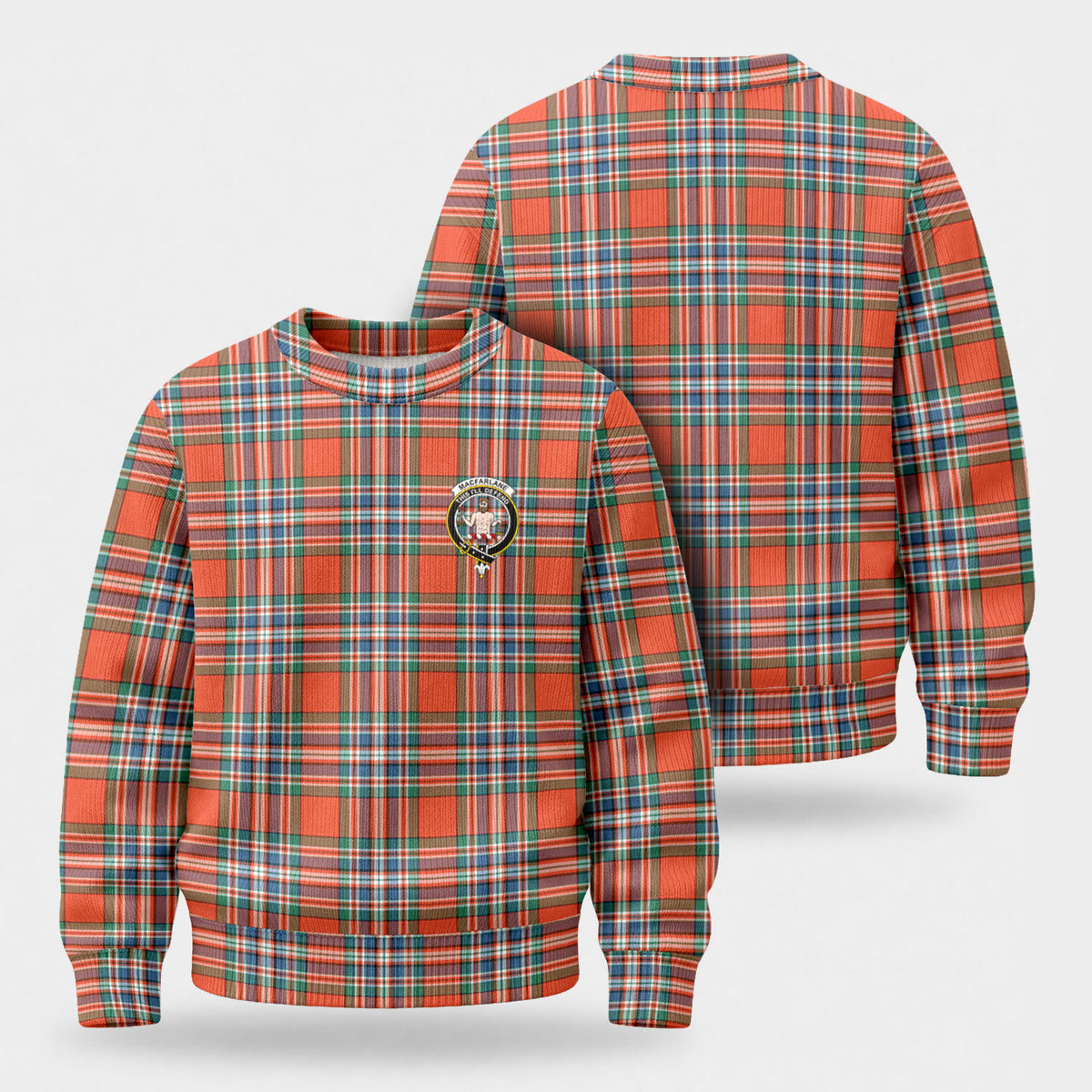 MacFarlane Ancient Tartan Crest Sweater