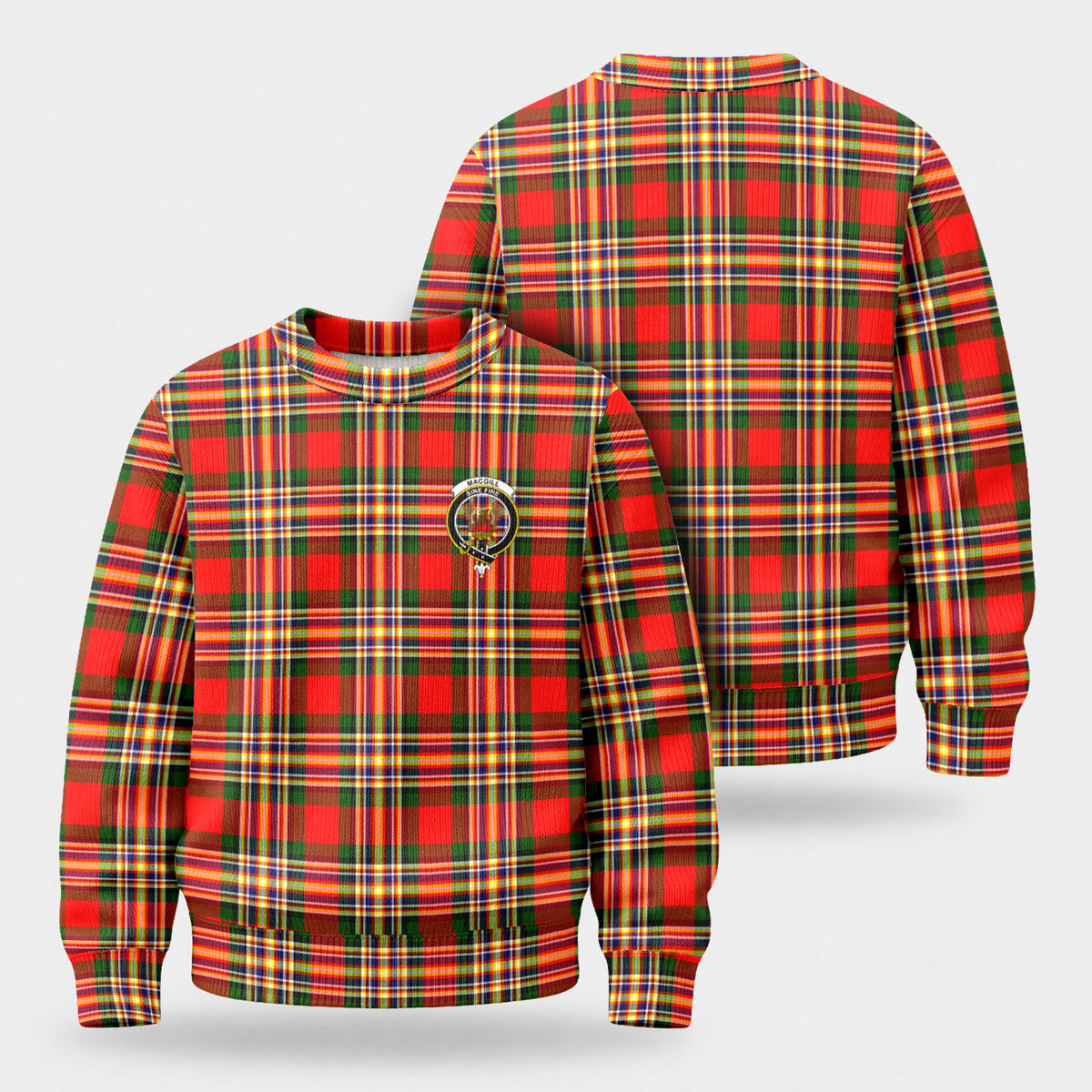 MacGill Modern Tartan Crest Sweater