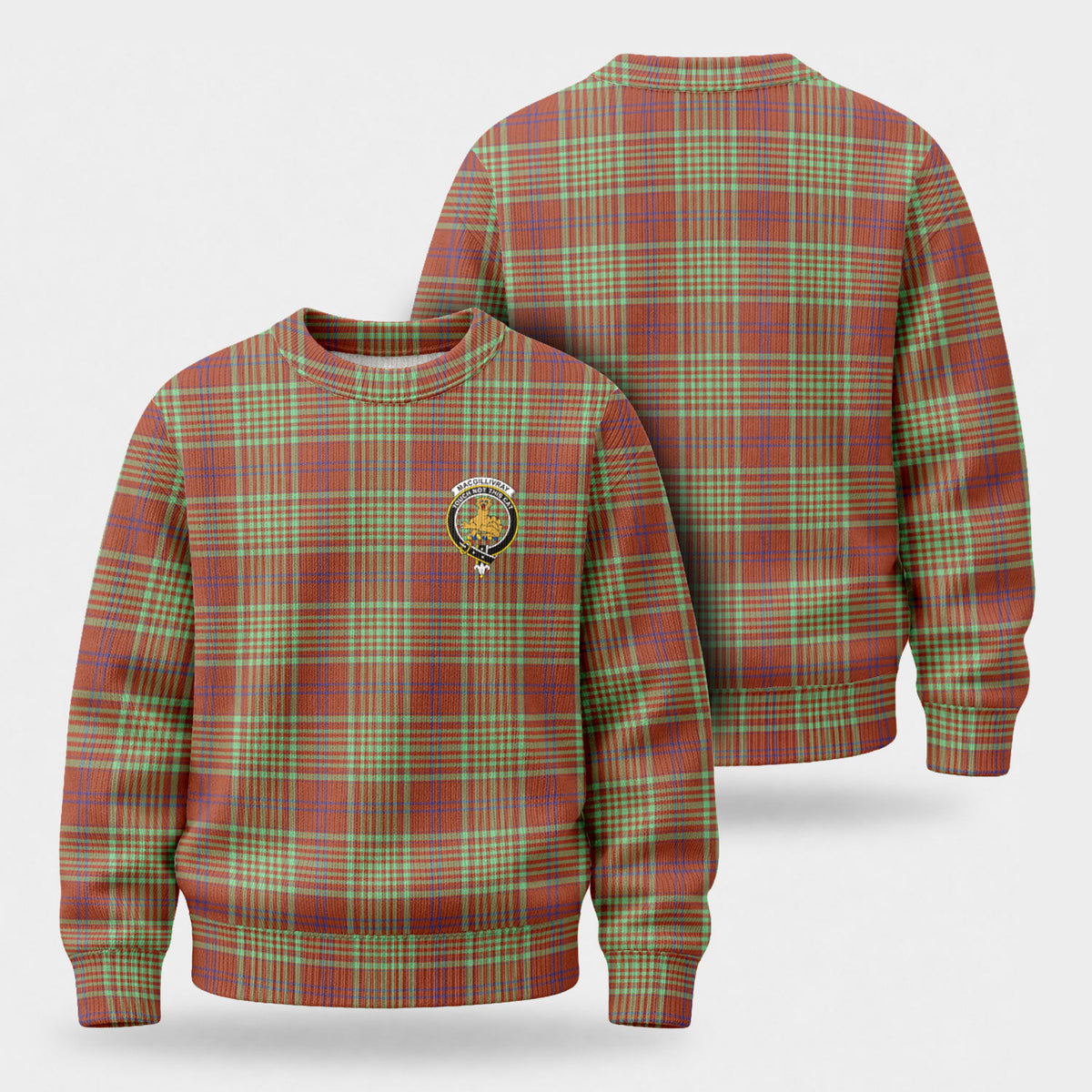MacGillivray Hunting Ancient Tartan Crest Sweater