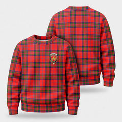 MacGillivray Modern Tartan Crest Sweater