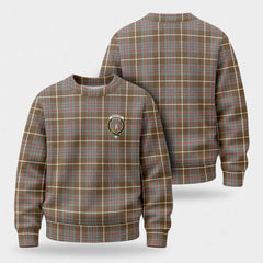 MacIntyre Hunting Weathered Tartan Crest Sweater