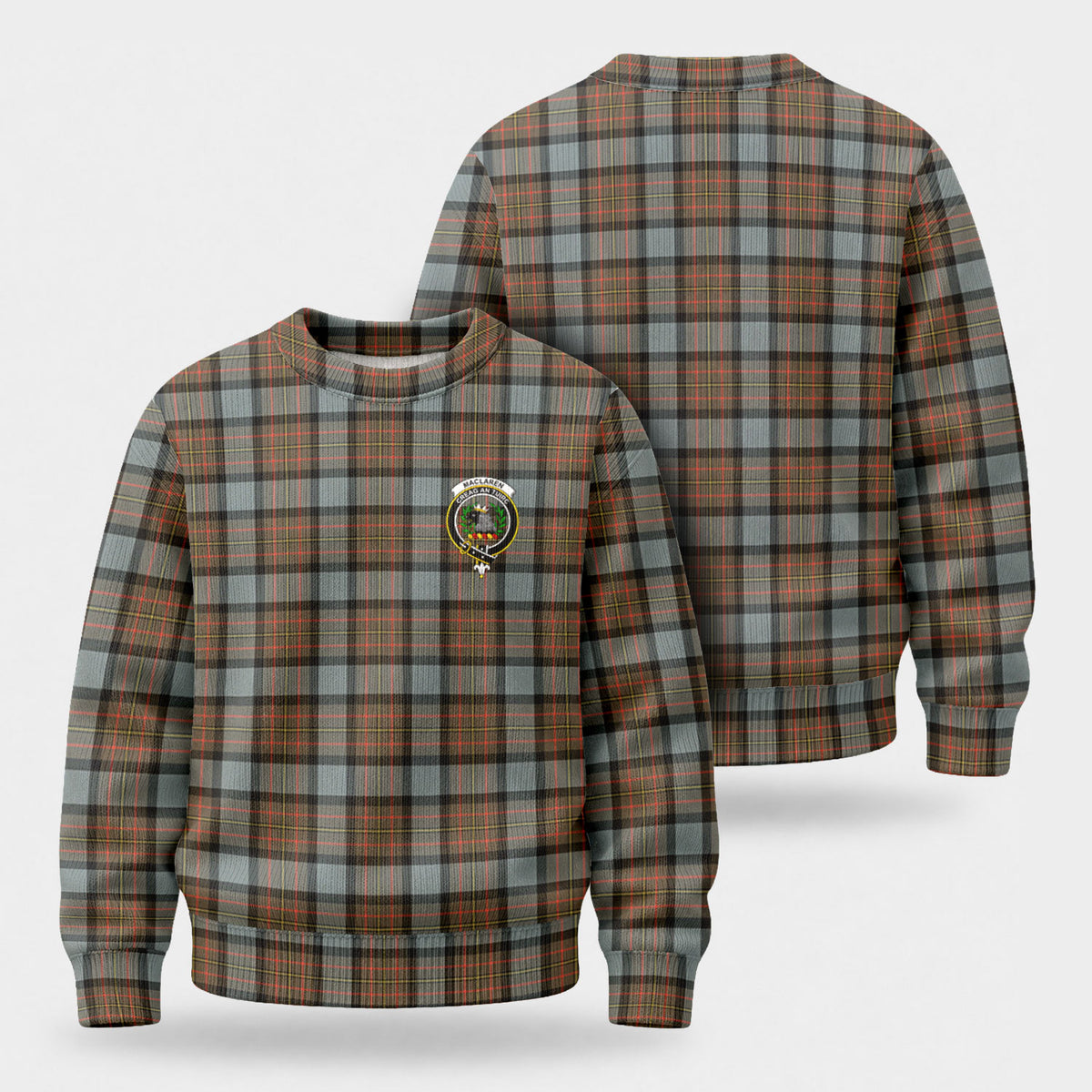 MacLaren Weathered Tartan Crest Sweater