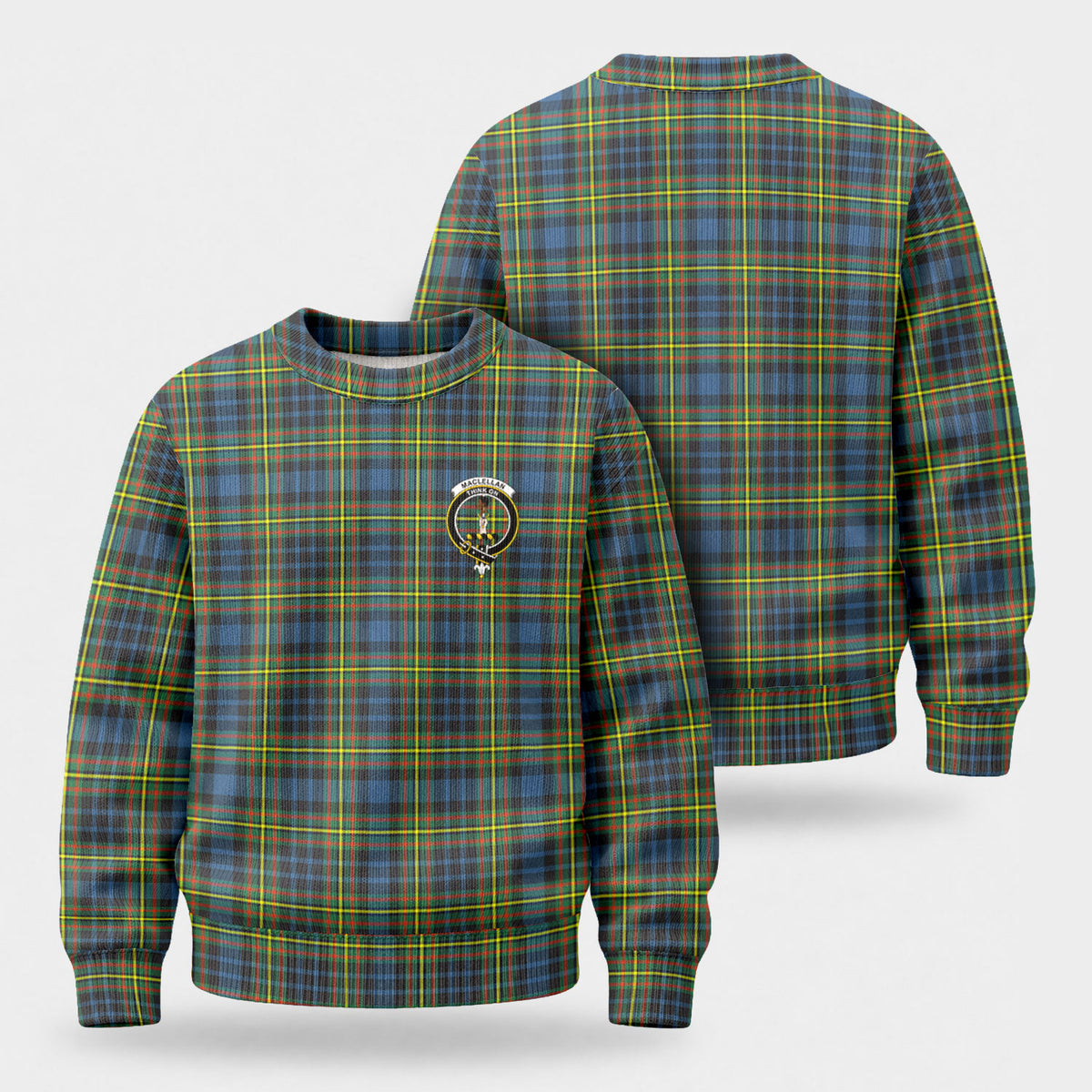 MacLellan Ancient Tartan Crest Sweater