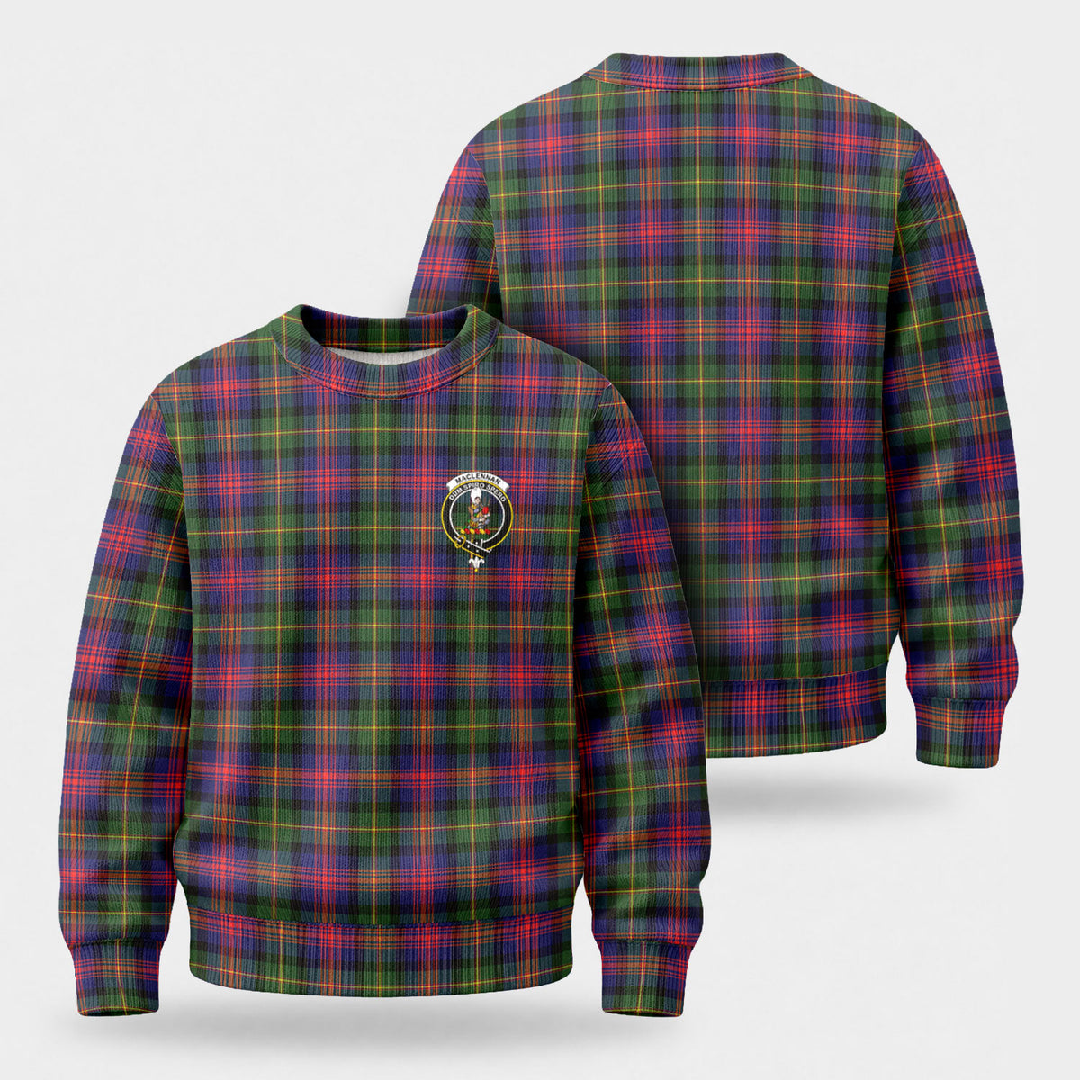 MacLennan Modern Tartan Crest Sweater