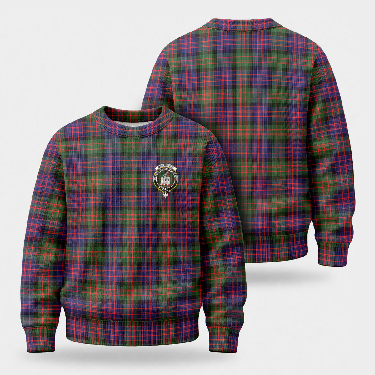 McCrindle Tartan Crest Sweater
