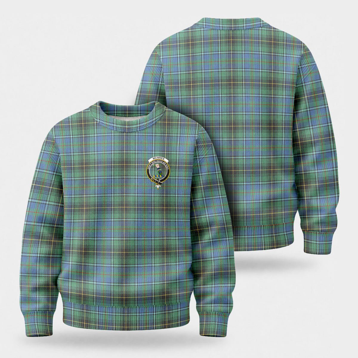 McInnes Ancient Tartan Crest Sweater