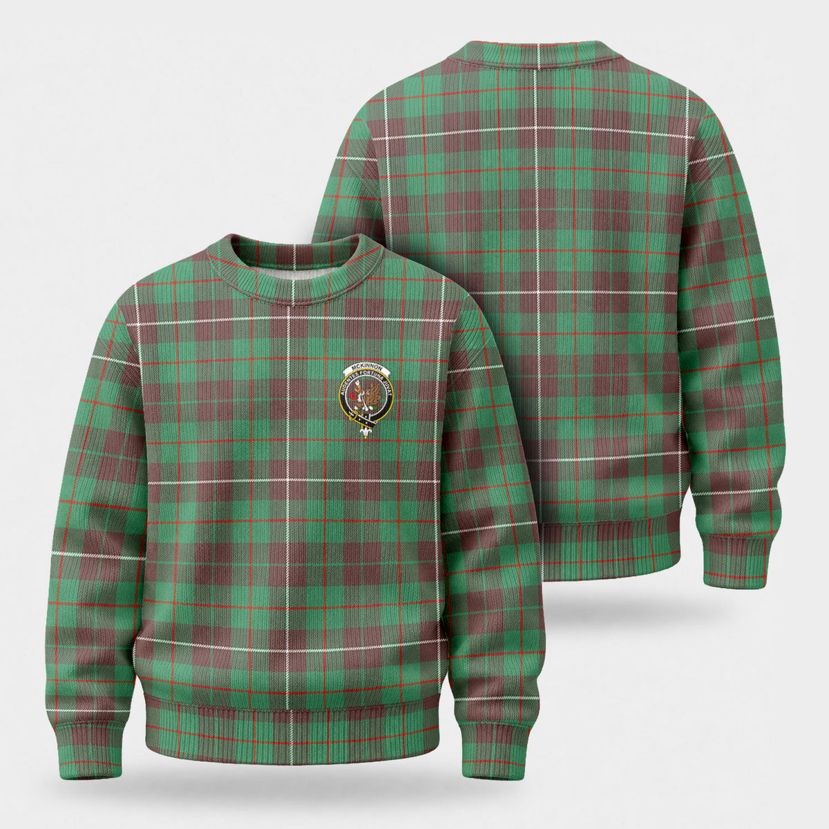 McKinnon Hunting Ancient Tartan Crest Sweater