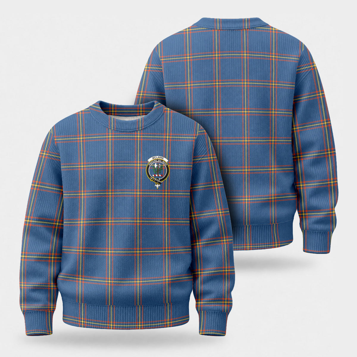 McLaine of Loch Buie Hunting Ancient Tartan Crest Sweater