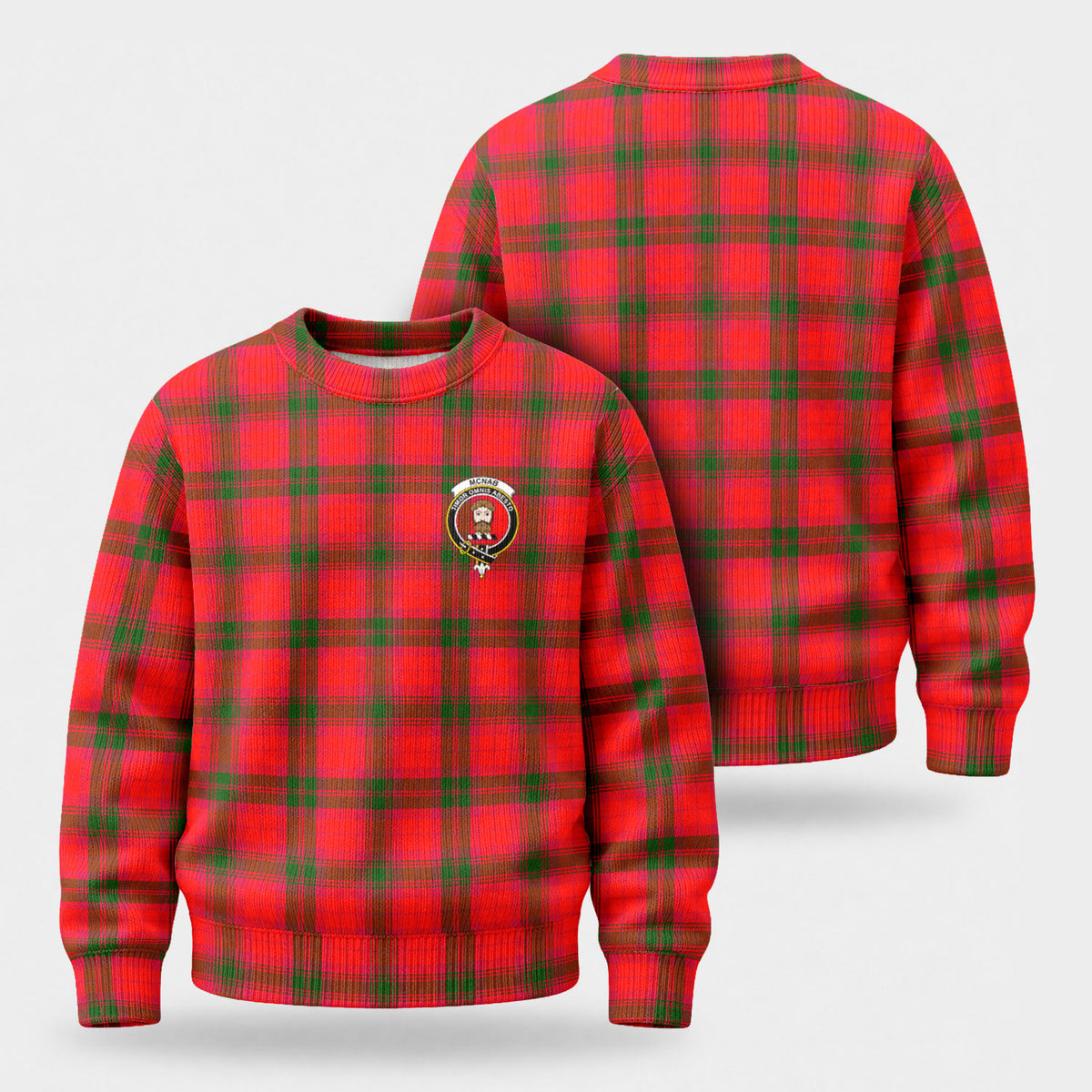 McNab Modern Tartan Crest Sweater
