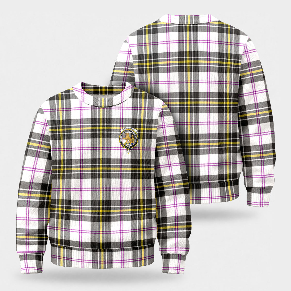 McPherson Dress Modern Tartan Crest Sweater