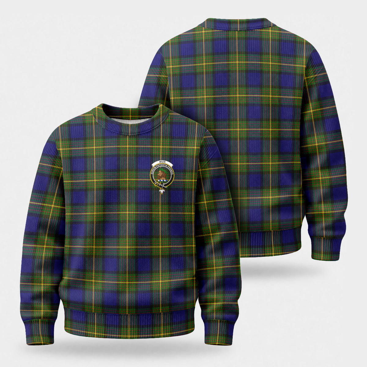 Muir Tartan Crest Sweater