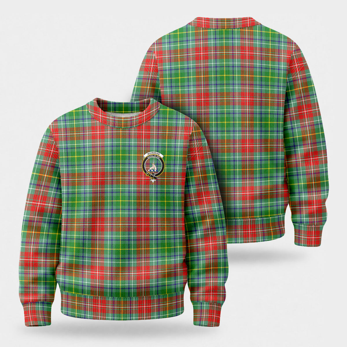 Muirhead Tartan Crest Sweater