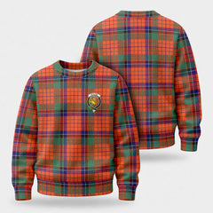 Nicolson Ancient Old Tartan Crest Sweater