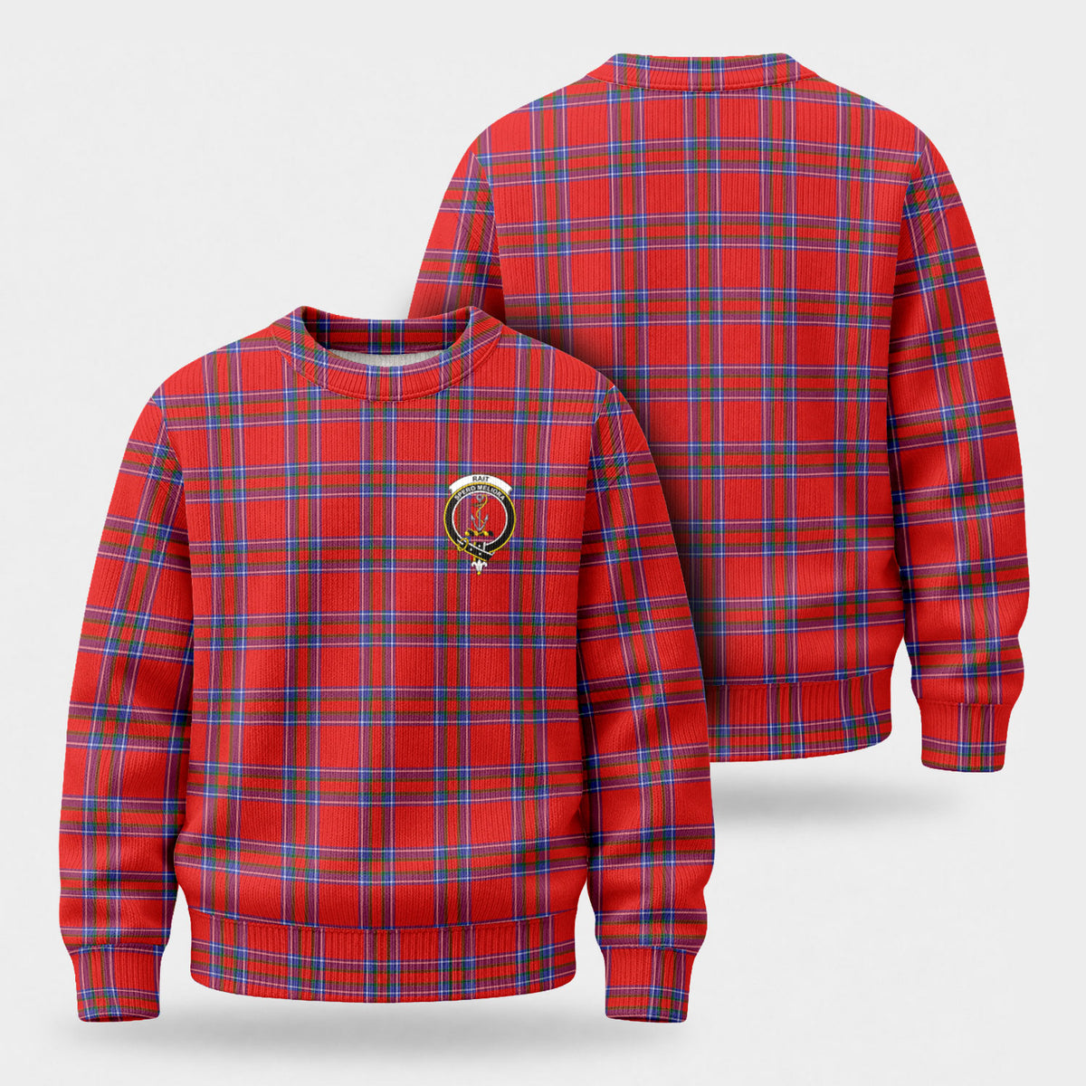 Rait Tartan Crest Sweater