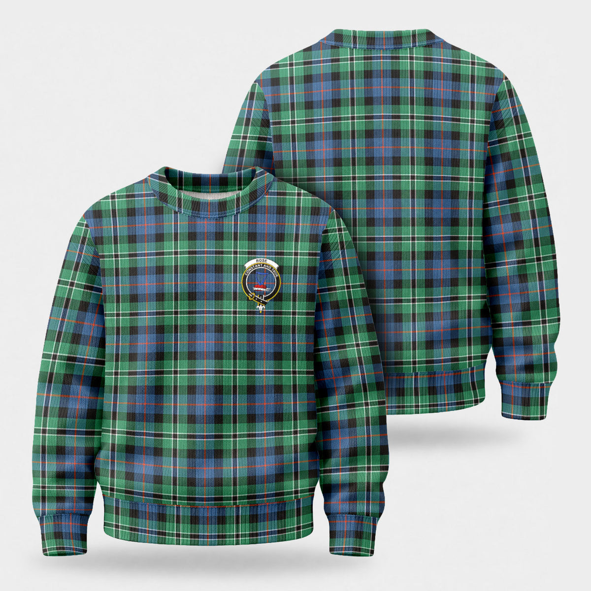 Rose Hunting Ancient Tartan Crest Sweater