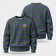 Sinclair Hunting Modern Tartan Crest Sweater