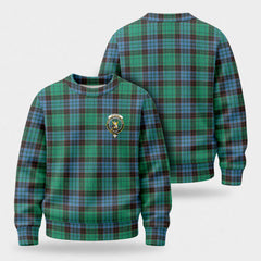 Stewart Old Ancient Tartan Crest Sweater
