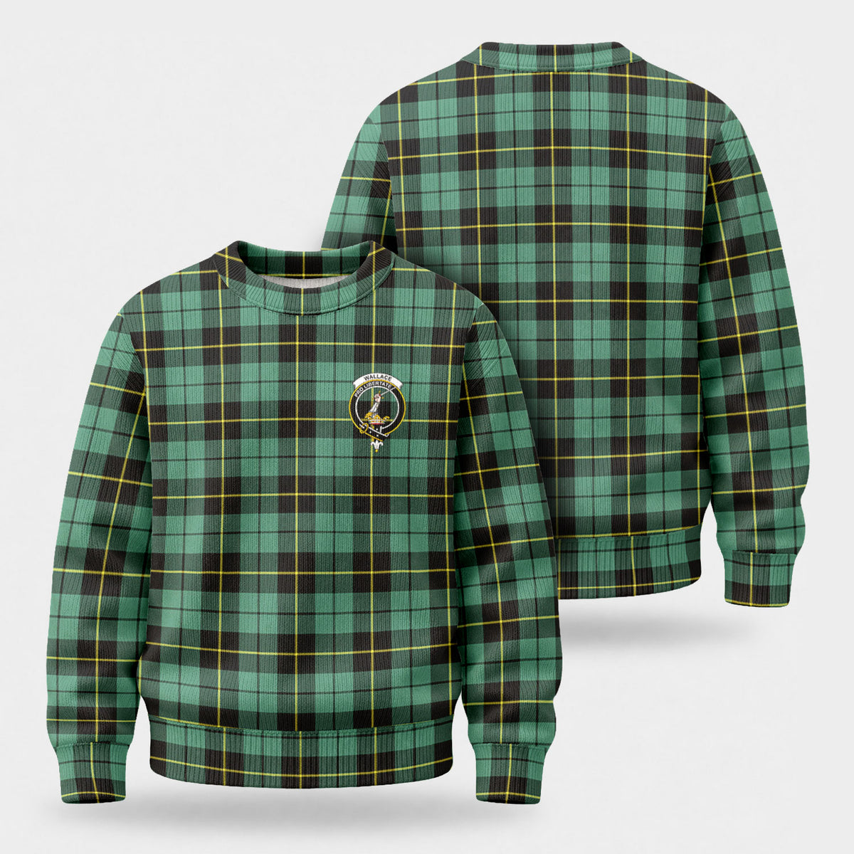 Wallace Hunting Ancient Tartan Crest Sweater