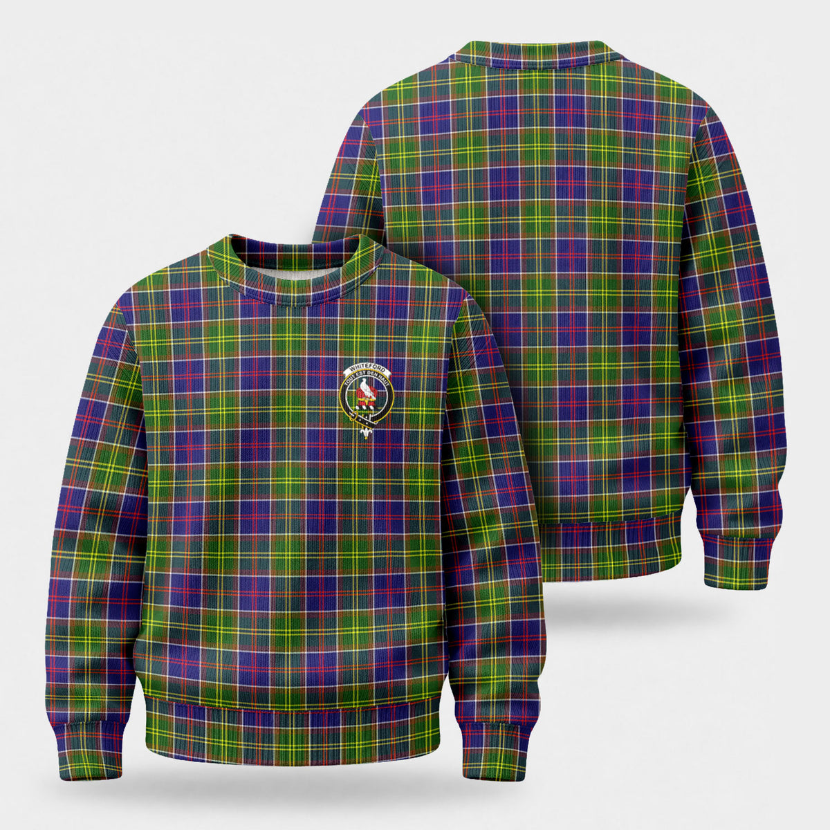 Whiteford Tartan Crest Sweater