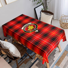 MacIver Modern Tartan Crest Tablecloth