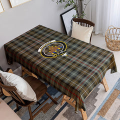 MacKenzie Weathered Tartan Crest Tablecloth