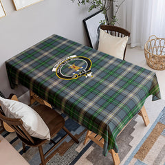 McDowell (MacDowell) Tartan Crest Tablecloth