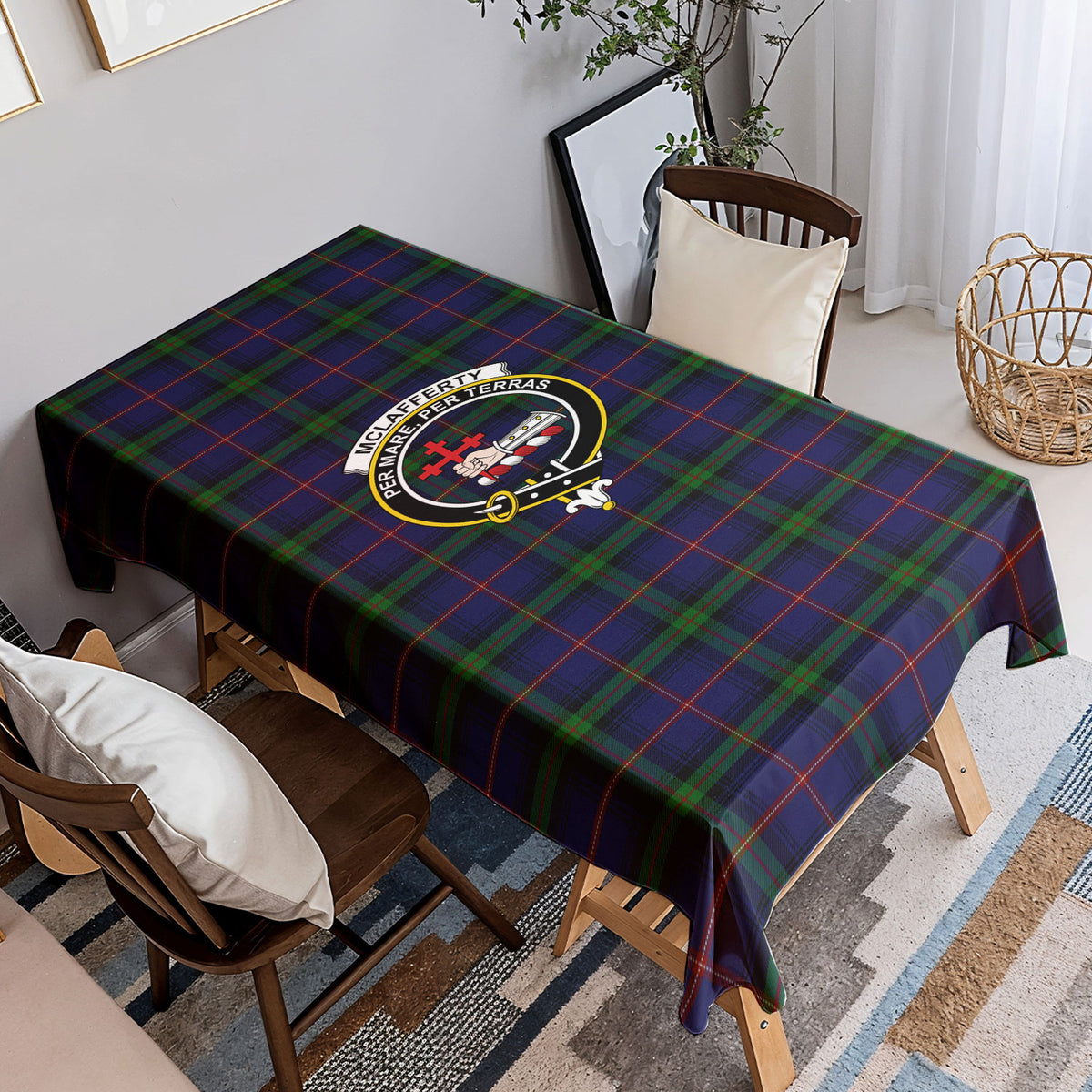 McLafferty Tartan Crest Tablecloth