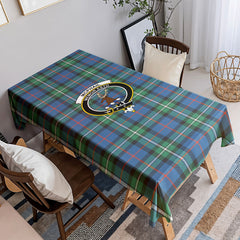 McPhail Hunting Ancient Tartan Crest Tablecloth