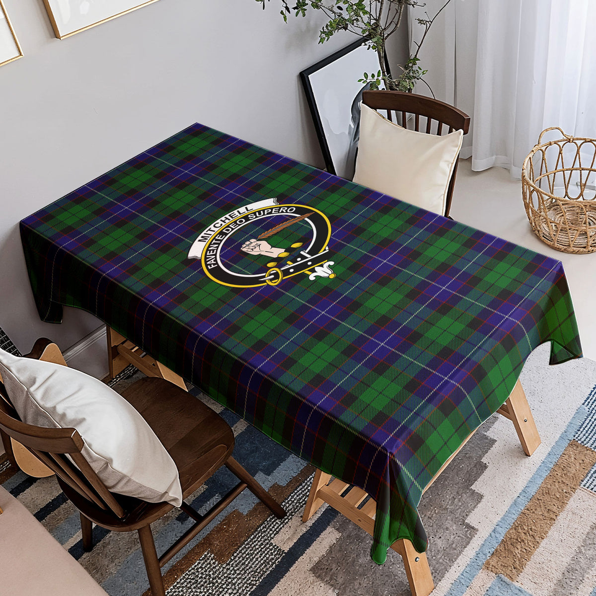 Mitchell Tartan Crest Tablecloth