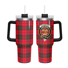 Drummond Modern Tartan Crest 40 oz Insulated Tumbler with Handle