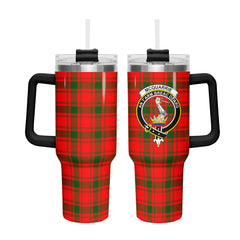 McQuarrie Tartan Crest 40 oz Insulated Tumbler with Handle