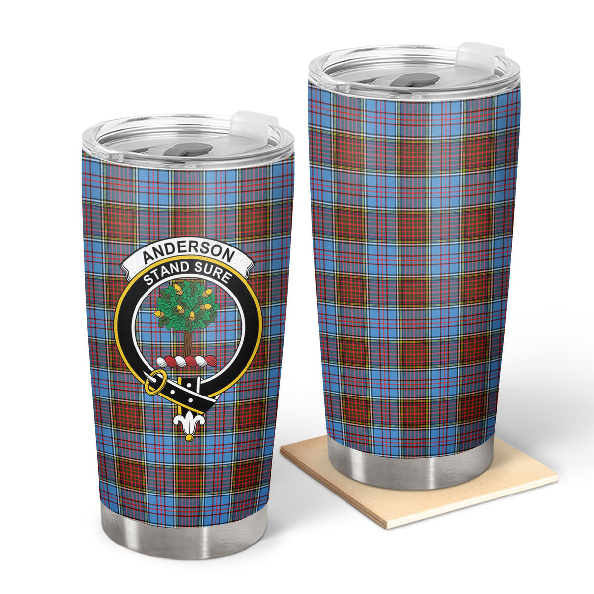 Anderson Modern Tartan Crest Tumbler