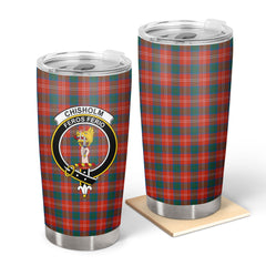 Chisholm Ancient Tartan Crest Tumbler