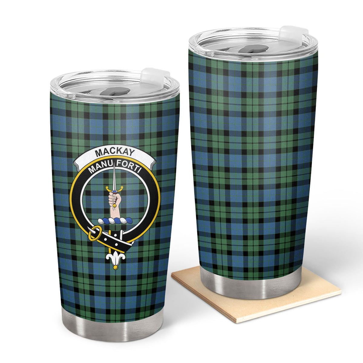 MacKay Ancient Tartan Crest Tumbler