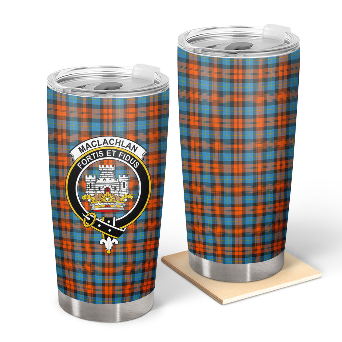 MacLachlan Ancient Tartan Crest Tumbler